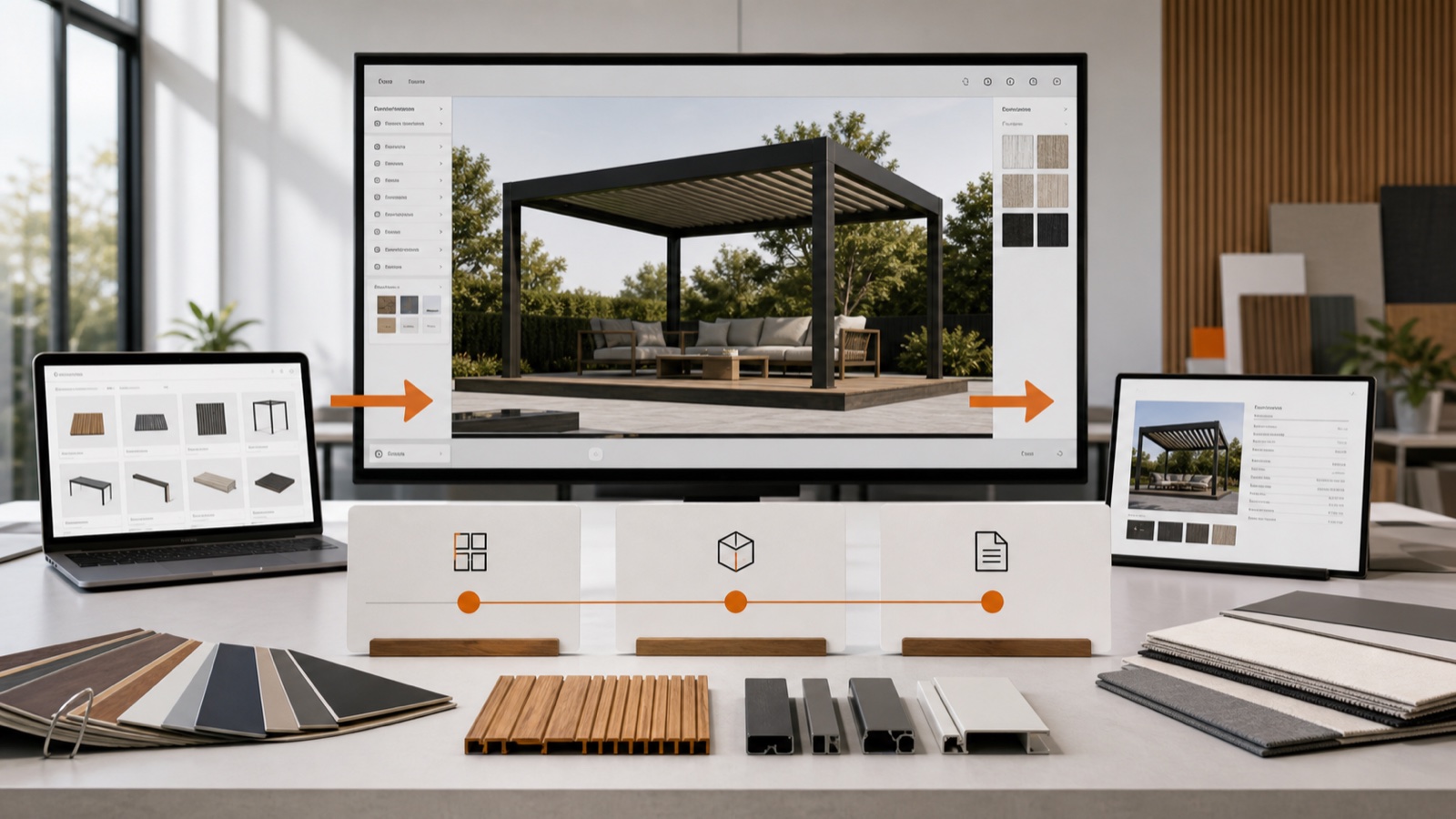 Pergola-Konfigurator für Kiel: 3D, Preis und Montage in einem Projekt